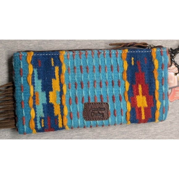 New American Darling Saddle Blanket Leather Wristlet Purse Bag - ADBG344 - Picture 8 of 10